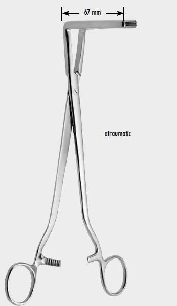 Атравматичний затискач ВЕРТХАЙМА (WERTHEIM) для анастомозу, довжина браншей 67 мм (mm). Бренд: Zepf (Зепф).